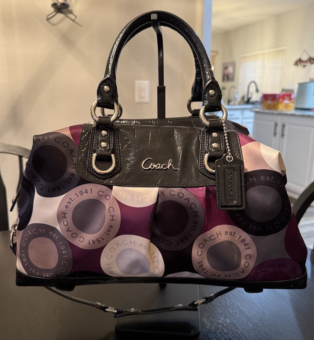 Coach Ashley Sateen Satchel Handbag